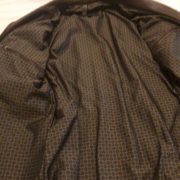 Men's Safari Style Lambskin Leather Jacket Tan/Brown  US size XL - Picture 6 of 7